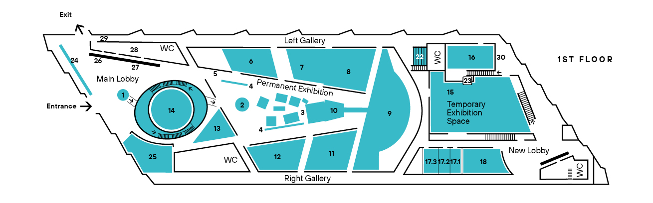 Museum map 1st floor