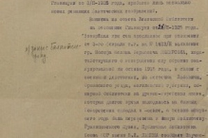 В Научный Отдел Главнауки от Зам. Директора Ленинской библиотеки Д. Егорова. 29 ноября 1927 г.