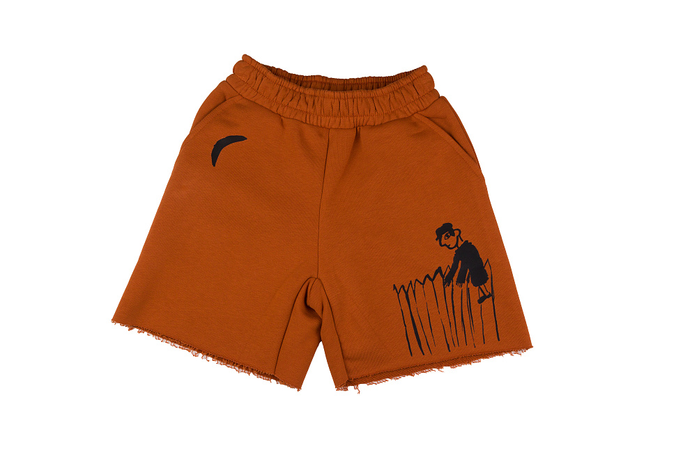 Детские шорты охра LOVE WEAR «В ожидании чуда», 104-110